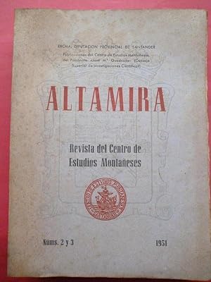 Imagen del vendedor de ALTAMIRA. Revista de Estudios Montaeses. Nms. 2 y 3. 1951. a la venta por Carmichael Alonso Libros