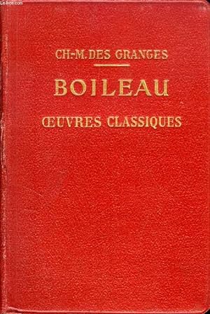 Bild des Verkufers fr BOILEAU, OEUVRES CLASSIQUES zum Verkauf von Le-Livre