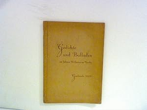 Imagen del vendedor de Gedichte und Balladen - Goethejahr 1949 a la venta por ANTIQUARIAT FRDEBUCH Inh.Michael Simon