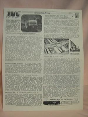 Bild des Verkufers fr INL: - INTERUBAN NEWS LETTER - APRIL, 1945 zum Verkauf von Robert Gavora, Fine & Rare Books, ABAA