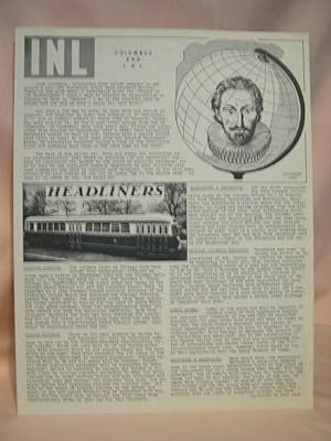 Seller image for INL: - INTERUBAN NEWS LETTER - NOVEMBER, 1944 for sale by Robert Gavora, Fine & Rare Books, ABAA