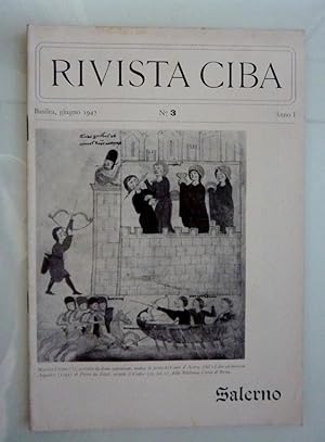 "RIVISTA CIBA Basilea, giugno 1947 n.° 3 Anno I - SALERNO ( Scuola Medica Salernitana )"