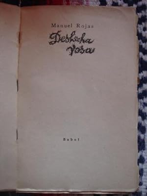 Imagen del vendedor de Deshecha rosa a la venta por Libros del cuervo