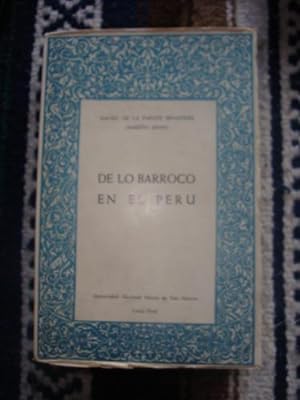 Immagine del venditore per De lo barroco en el Per venduto da Libros del cuervo