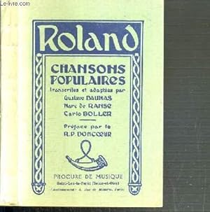 Seller image for ROLAND - CHANSONS POPULAIRES for sale by Le-Livre