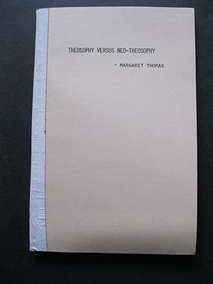 Immagine del venditore per THEOSOPHY VERSUS NEO-THEOSOPHY venduto da The Book Scot
