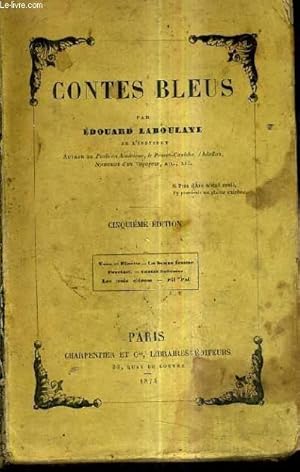 Imagen del vendedor de CONTES BLEUS - YVON ET FINETTE - LA BONNE FEMME - POUCINET - CONTES BOHEMES - LES TROIS CITRONS - PIF PAF - 5E EDITION. a la venta por Le-Livre