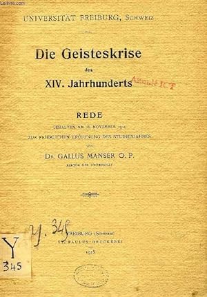 Imagen del vendedor de DIE GEISTESKRISE DES XIV. JAHRHUNDERTS (REDE) a la venta por Le-Livre