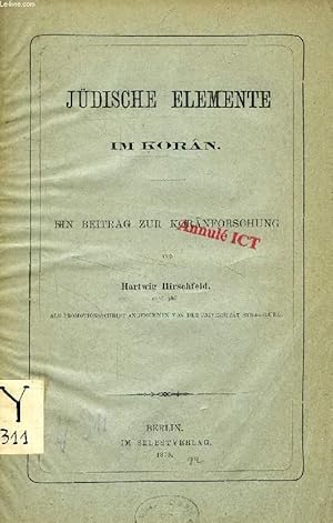 Seller image for JDISCHE ELEMENTE IM KORN, EIN BEITRAG ZUR KORNFORSCHUNG for sale by Le-Livre