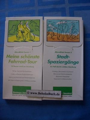 Bild des Verkufers fr Abendblatt-Touren 1 und 2. (2 Teile) 1: Meine schnste Fahrrad-Tour. 10 Touren rund um Hamburg. 2: Stadt-Spaziergnge. Zu Fu durchs schne Hamburg. zum Verkauf von Antiquariat BehnkeBuch