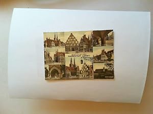 Gruß aus der alten Hansestadt Lemgo (farbige Postkarte) 10 Motive, u.a.: Rathaus und Nikolaikirch...