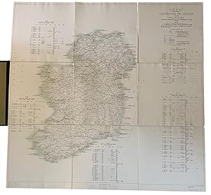 Immagine del venditore per Charts Showing Positions of Lighthouses, Fog Signals and Other Sea Marks, under the Jurisdiction of the Commissioners of Irish Lights. The Lighthouses and Fog Signals with their characteristics are marked in their respective positions on the Chart. The positions of the Minor Lights and Sea Marks indicated by numbers on the Chart and are described in the Table on the margin. Reduced from the four mile maps. Scale 10 miles to 1 inch. (With Sea Mark tables by region, on the margins) venduto da J. Patrick McGahern Books Inc. (ABAC)