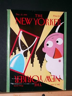 Bild des Verkufers fr New Yorker, December 27 1993 zum Verkauf von Tree Frog Fine Books and Graphic Arts