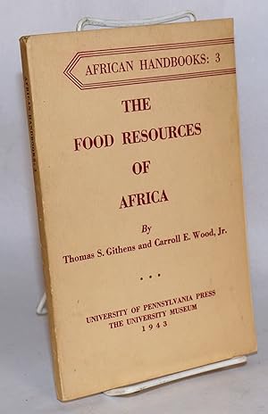 Imagen del vendedor de The food resources of Africa a la venta por Bolerium Books Inc.