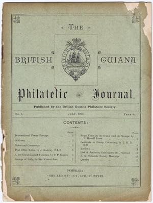 Seller image for The British Guiana Philatelic Journal., No. 4 for sale by Pennymead Books PBFA