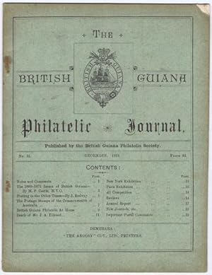 Seller image for The British Guiana Philatelic Journal., No. 15 for sale by Pennymead Books PBFA