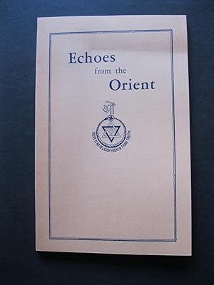 Bild des Verkufers fr ECHOES FROM THE ORIENT A Broad Outline Of Theosophical Doctrines zum Verkauf von The Book Scot