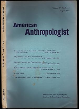 Seller image for Cultivated Plants and Cultural Diffusion in Nuclear America in American Anthropologist Volume 67 Number 4 for sale by The Book Collector, Inc. ABAA, ILAB