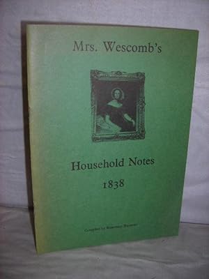 Mrs Wescomb's Household Notes 1838