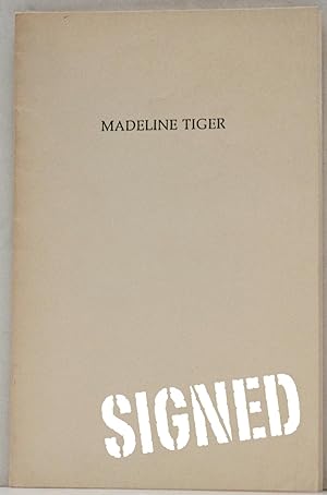 Madeline Tiger Poetry (INSCRIBED)