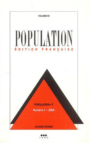 Bild des Verkufers fr Population, Volume 59 N 1, Janv : zum Verkauf von JLG_livres anciens et modernes
