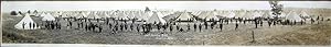 355th Battalion Q.M.C., Camp Custer, Mich. (Original Panoramic Photograph)