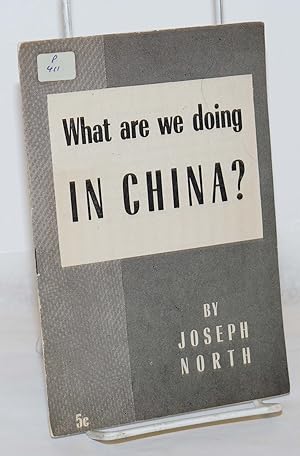 Imagen del vendedor de What are we doing in China a la venta por Bolerium Books Inc.