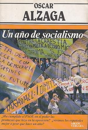 Imagen del vendedor de UN AO DE SOCIALISMO a la venta por Librera Vobiscum