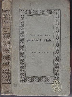 Bild des Verkufers fr System der theoretischen Philosophie. [Zweyter Band] Erster Theil. Erste Abtheilung. zum Verkauf von Antiquariat Burgverlag