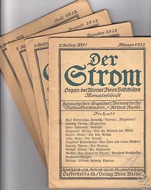 Der Strom. (Organ der Wiener Volksbühne. Monatsschrift). Hrsg.: Engelbert Pernerstorfer, Stefan G...
