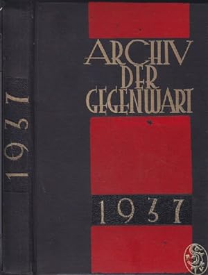 Bild des Verkufers fr Keesings Archiv der Gegenwart. 1937-1943. zum Verkauf von Antiquariat Burgverlag