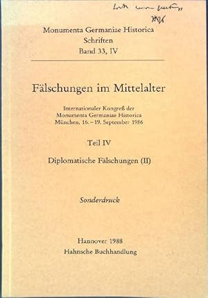 Imagen del vendedor de Death-bed Testaments; Sonderdruck aus: Flschungen im Mittelalter, Teil IV: Diplomatische Flschungen (II); a la venta por books4less (Versandantiquariat Petra Gros GmbH & Co. KG)