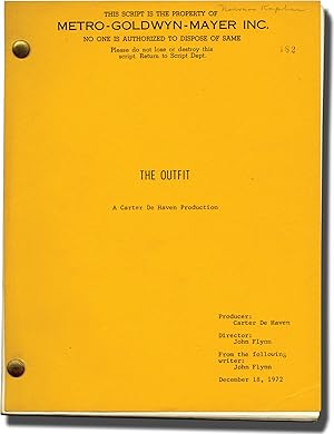 Bild des Verkufers fr The Outfit (Original screenplay for the 1973 film, Norman Kaplan's copy) zum Verkauf von Royal Books, Inc., ABAA