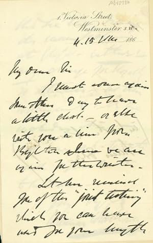 Seller image for Autograph letter signed to Latimer Clark for sale by Jeremy Norman's historyofscience