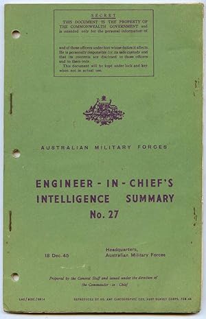 Engineer-in-Chief's intelligence summary No. 27.