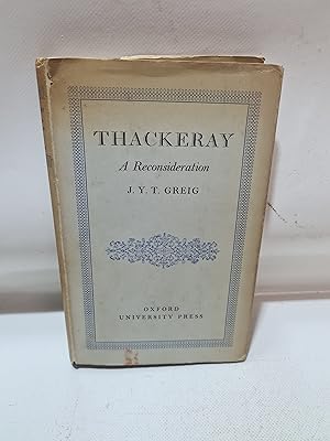 Bild des Verkufers fr THACKERAY: A RECONSIDERATION. zum Verkauf von Cambridge Rare Books