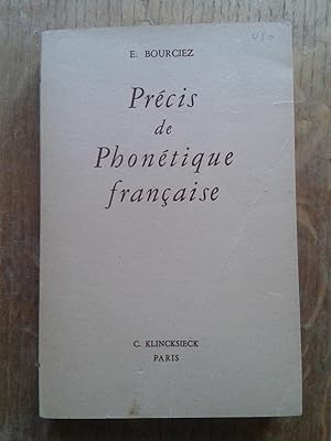 Image du vendeur pour Prcis de phontique franaise mis en vente par Librairie des Possibles