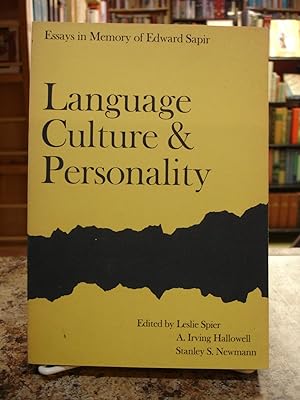Language, Culture & Personality: Essays in Memory of Edward Sapir