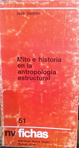 Seller image for Mito e historia en la antropologa estructural for sale by Librera Monte Sarmiento