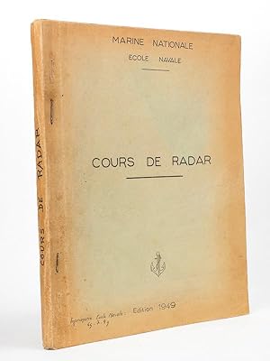 Imagen del vendedor de Cours de Radar ( dition 1949 ) a la venta por Librairie du Cardinal