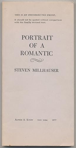 Bild des Verkufers fr Portrait of a Romantic zum Verkauf von Between the Covers-Rare Books, Inc. ABAA
