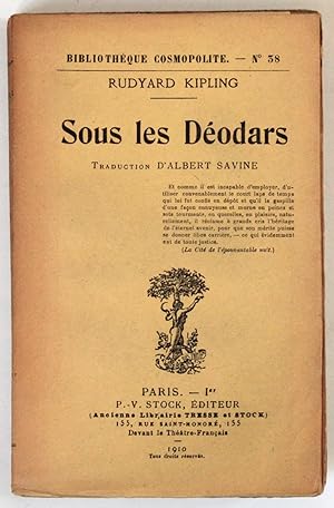 Sous les déodars. Traduction d'Albert Savine.