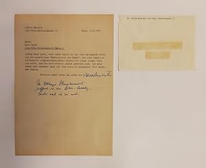 1 Brief mit eigenhändigem Postskriptum und Unterschrift von Viktor Metejka.