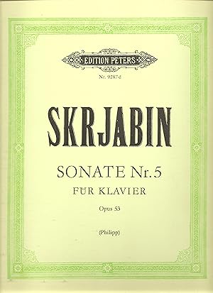 Image du vendeur pour Sonata No. 5 Opus 53 fr Klavier mis en vente par Snow Crane Media