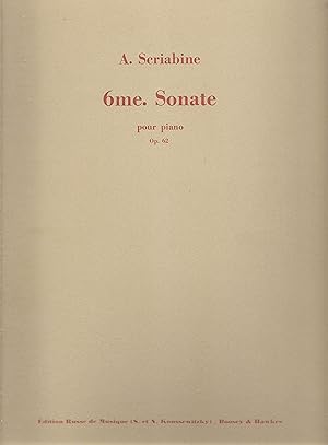 Seller image for 6me Sonate Pour Pioano Op. 62 for sale by Snow Crane Media