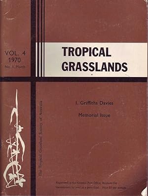 Seller image for Tropical Grasslands: Vol 4. 1970, No. 1, March for sale by Mr Pickwick's Fine Old Books