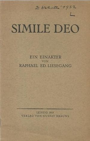 Simile Deo (Ein Einakter)