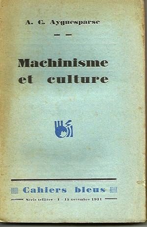 Seller image for Machinisme et culture for sale by Librairie l'Aspidistra