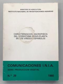 CARACTERIZACION MACROFISICA DEL ECOSISTEMA MEDIO - PLANTA EN LOS VIÑEDOS ESPAÑOLES