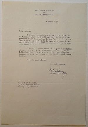 Typed Letter Signed on official military letterhead